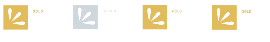Agency of the Year award badges from 2022 to 2025: Gold in 2022, Gold in 2023, Silver in 2024, and Gold in 2025.